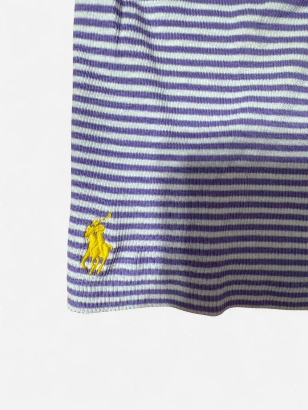 Striped Purple Racerback Tank Top - Picture 5 of 6